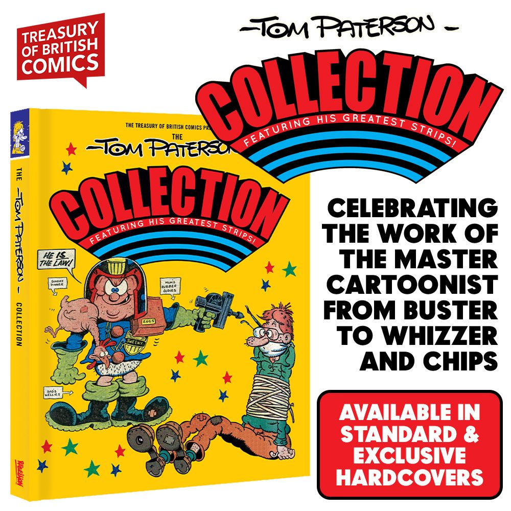 From Buster to Whizzer and Chips – pre-order The Tom Paterson Collection!