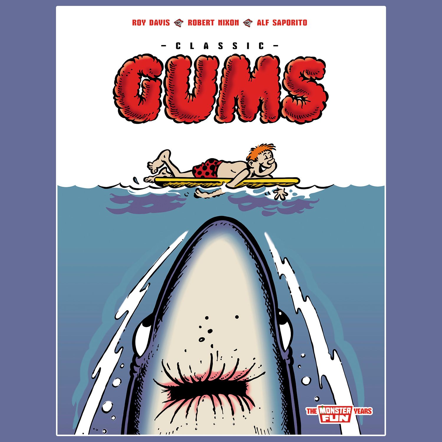 Take a bite out of the first classic Gums collection – the loveable shark with false teeth!